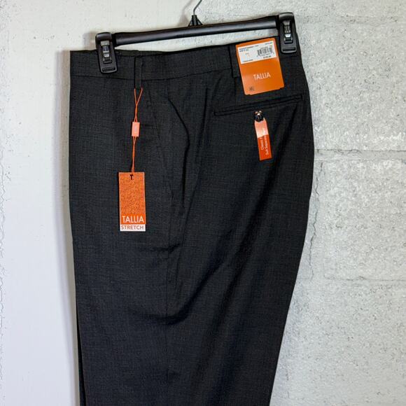 Tallia Men's Classic Fit Suit Separate Pant - Dark Grey 44x32 $135 - Picture 1 of 11